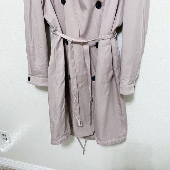 AllSaints Lia Mac Trench Coat size large - Picture 6 of 16